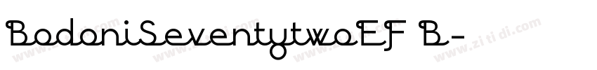 BodoniSeventytwoEF B字体转换